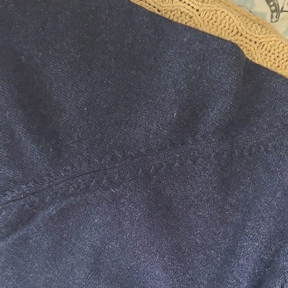 Heather & Tweed Heathered Blue 100% Lambswool Crewneck Sweater - Size XXL - Picture 6 of 8